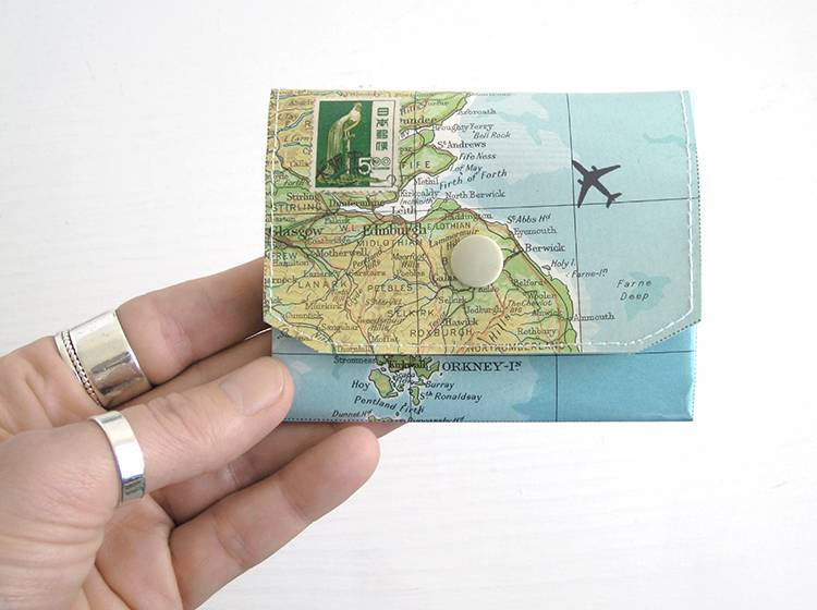 Renna Deluxe Atlas Portemonnaie aus Landkarten Black Friday