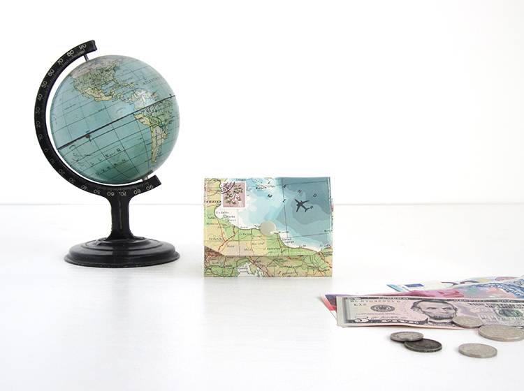 Renna Deluxe Atlas Portemonnaie aus Landkarten Black Friday
