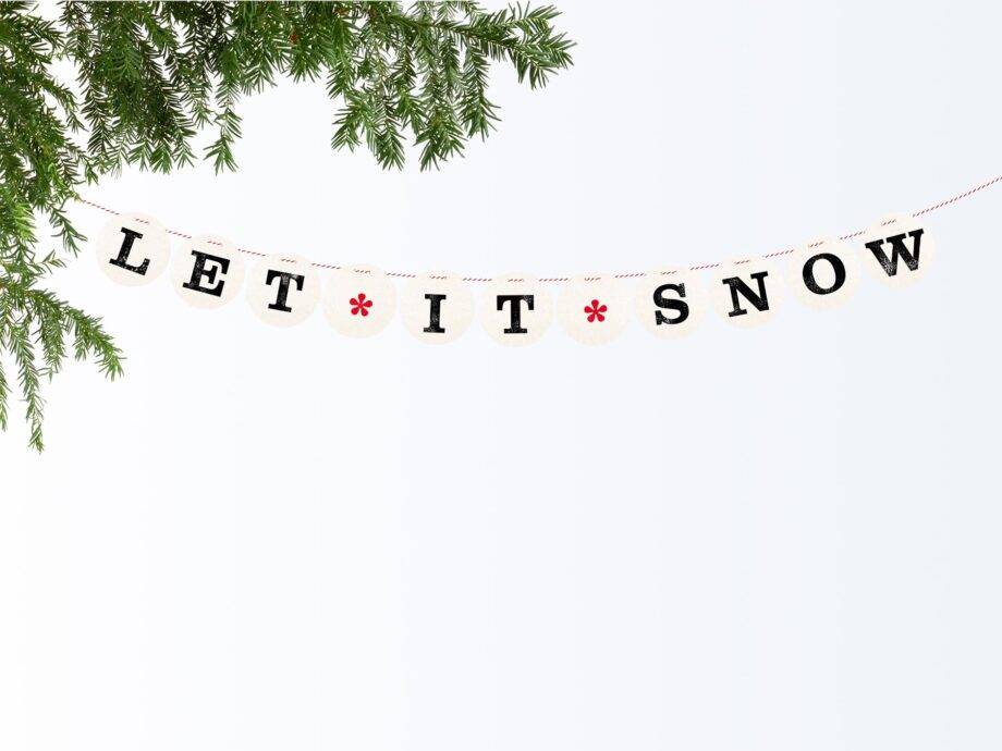 Renna Deluxe LET IT SNOW Girlande Zeitlich begrenztes Angebot