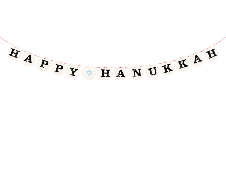 Renna Deluxe HAPPY HANUKKAH Girlande Blitzangebot