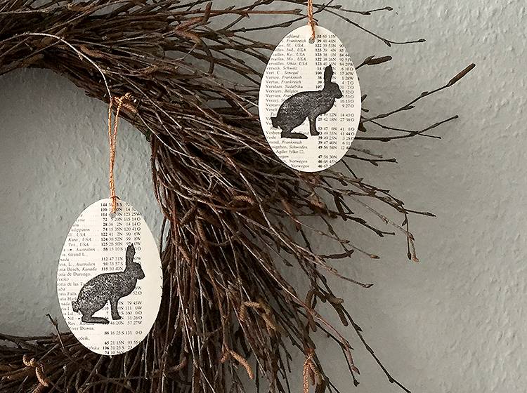 Renna Deluxe Frohe Ostern Klappkarte mit Osterei zum Anhängen Tägliche Deals