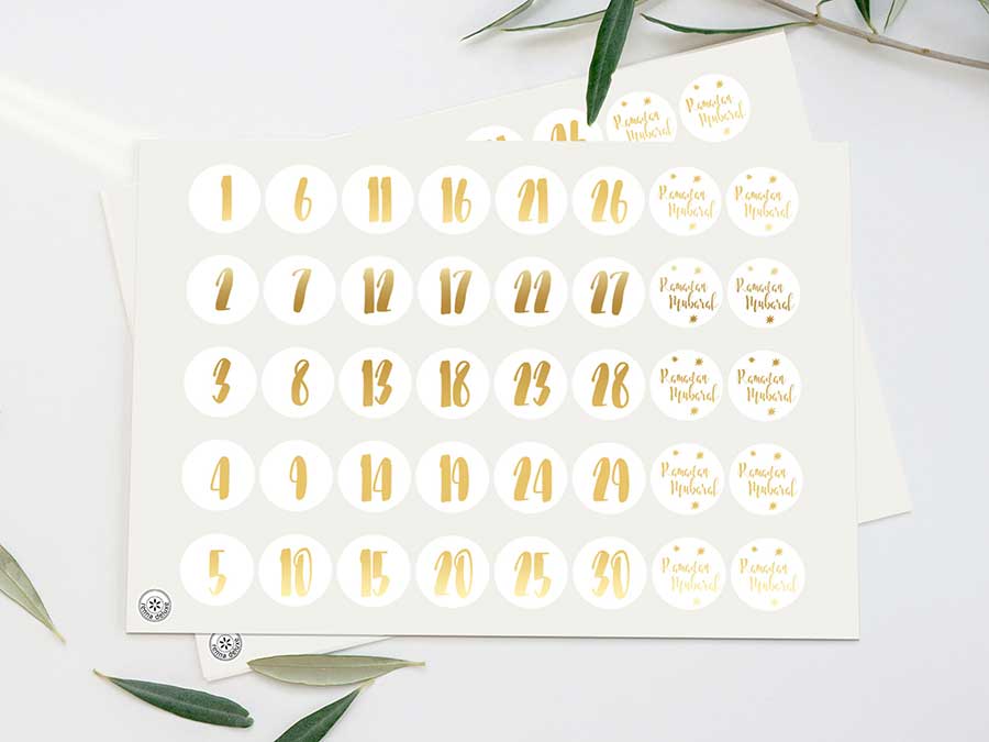 Renna Deluxe RAMADAN Kalender Gold mit schwarzen Tüten Wochenangebot