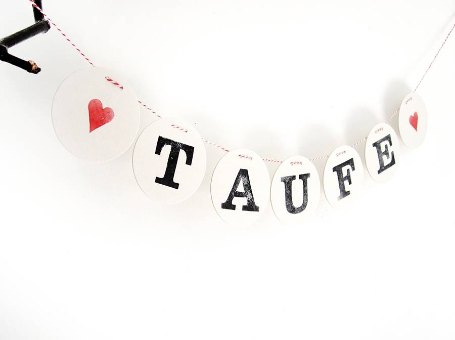 Renna Deluxe TAUFE Girlande Deko für das Tauffest Begrenzte Freigabe