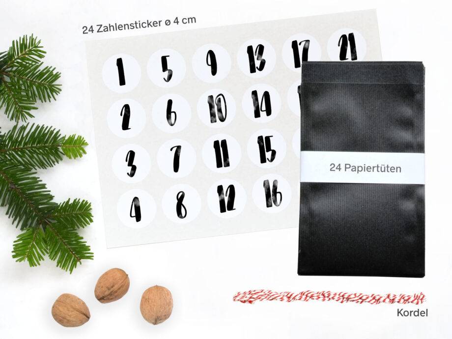 Renna Deluxe Adventskalender Schwarz mit Handlettering für Männer Bis zu 55% Rabatt