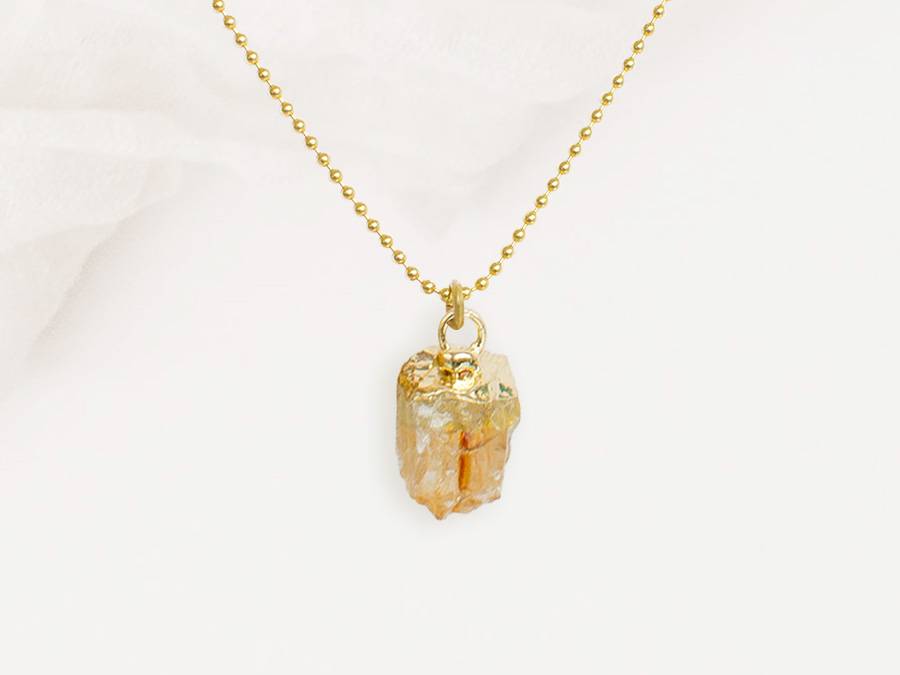 Renna Deluxe GEBURTSSTEIN November Kette Gold Im Verkauf