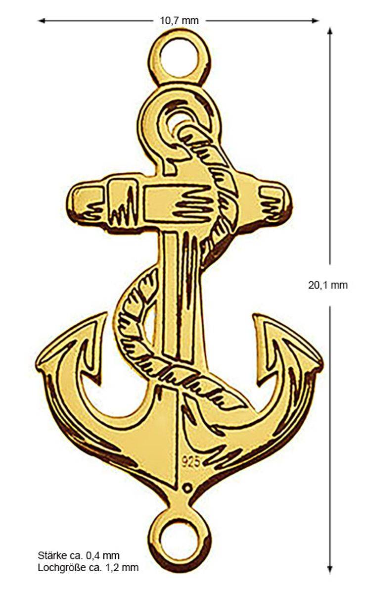 Sadingo Schmuckverbinder Anker | 20,1 x 10,7 mm Heißer Verkauf