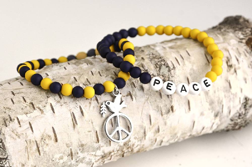 Sadingo Ukraine Armband | blau & gelb Kauf eins, bekomm eins gratis