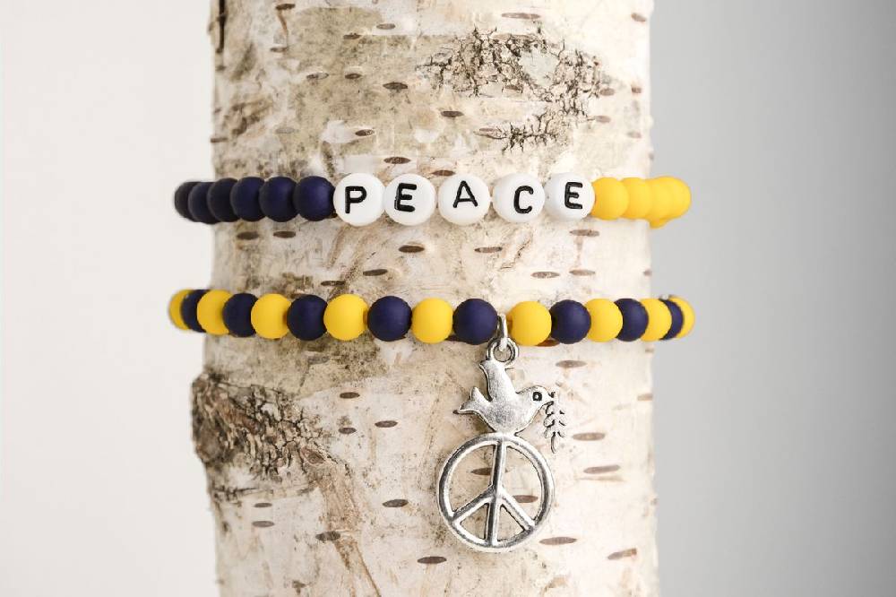 Sadingo Ukraine Armband | blau & gelb Kauf eins, bekomm eins gratis