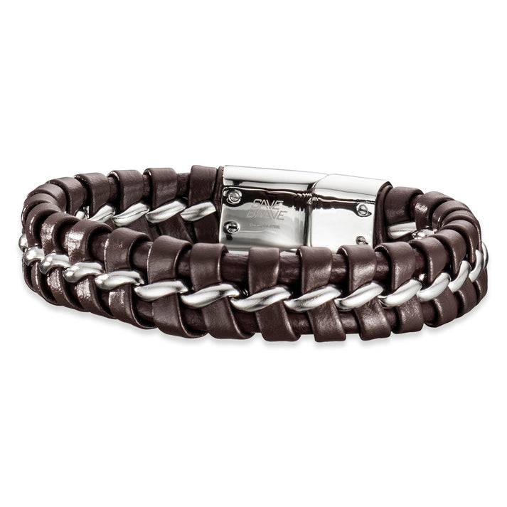 Save Brave Armband Lima aus geflochtenem Leder & Edelstahl Günstiger Verkauf