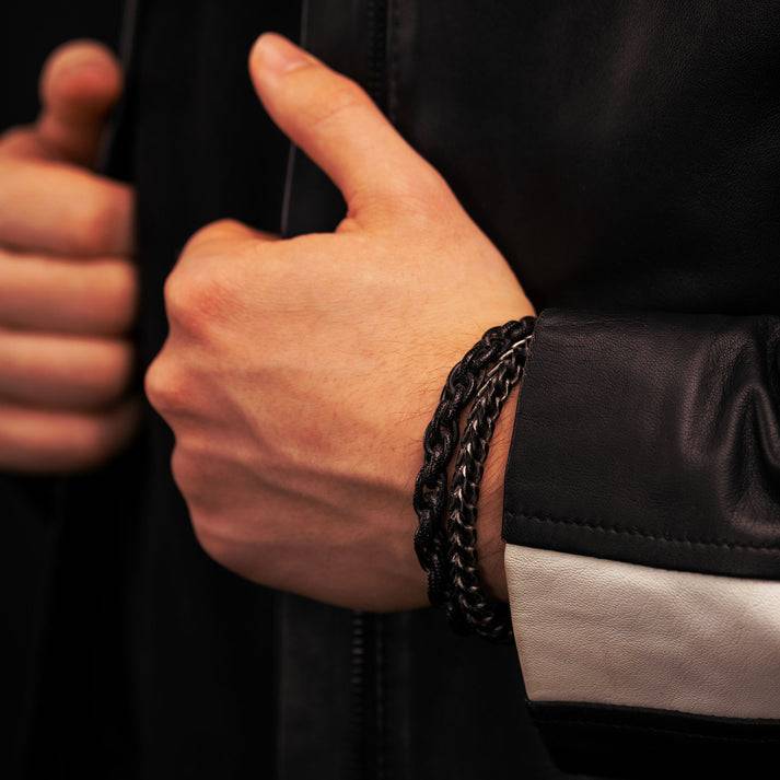 Save Brave Gliederarmband Justin aus Edelstahl Zeitlich begrenztes Angebot