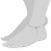 Silberdream SilberDream 28cm Fußkette Kugel 925 Silber SDF007 Kauf eins, bekomm eins gratis