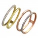 Silberdream GoldDream Gold Doppel Ring Zirkonia weiß Gr.58 333er Gelbgold GDR505Y58 Top Angebot