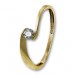 Silberdream GoldDream Gold Ring Welle Zirkonia Gr.56 333er Gelbgold GDR530Y56 Kauf eins, bekomm eins gratis