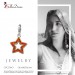 Silberdream SilberDream Glitzer Charm Stern offen orange Zirkonia Kristalle GSC556O Letzte 3 Tage
