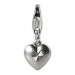 Silberdream SilberDream Silber Charm 925 Herz matt Armband Anhänger FC504 Fabrikverkauf