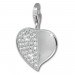 Silberdream SilberDream 925 Charm Zirkonia Herz Armband Anhänger FC233W Rabatt