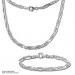 Silberdream SilberDream Collier Kette Blütenblatt 925 Silber 45cm Halskette Damen SDK428 Vatertagsangebot