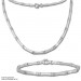 Silberdream SilberDream Collier Kette Zirkonia weiß 925er Silber 44cm Halskette SDK436W Valentinstagsangebot