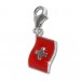 Silberdream SilberDream 925 Charm Flagge Schweiz Armband Anhänger FC703 Letzter Tag