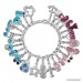 Silberdream SilberDream Glitzer Charm Kleid lila Zirkonia Kristalle GSC520V Vierteljährliche Förderung