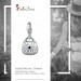 Silberdream SilberDream Glitzer Charm Tasche klein weiß Zirkonia Kristalle GSC558W Discount Store für neue Produkte