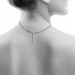 Silberdream SilberDream Collier Kette rose vergoldet 925 Silber Damen 45cm SDK22545E Fabrik Onlineshop