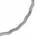 Silberdream SilberDream Collier Wave 925 Silber gehämmert matt 45cm Kette SDK4792O Jubiläumsangebot