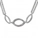 Silberdream SilberDream Kette Oval Zirkonia weiß 925er Silber 45cm Halskette SDK425W 50% Rabatt mit kostenlosem Versand