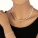 Silberdream SilberDream Collier Kette matt Zirkonia weiß 925er Silber 45cm SDK447W Saisonschlussverkauf