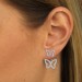Silberdream SilberDream Ohrstecker Dangle Ear Cuff Schmetterling 925 Silber Ohrringe GSO448W Jubiläumsangebot