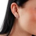 Silberdream SilberDream Glitzer Ohrstecker Dreieck offen weiß 925er Silber GSO406W Große Rabatte