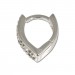 Silberdream SilberDream Creole Herz Zirkonia weiß 925 Silber Ohrring SDO310W Letzter Tag