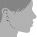 Silberdream SilberDream Ohrstecker Halbkugel rot 925er Glitzer Kristalle GSO217R Zeitbegrenzte Promotion