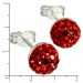 Silberdream SilberDream Ohrstecker Halbkugel rot 925er Glitzer Kristalle GSO217R Zeitbegrenzte Promotion