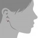 Silberdream SilberDream Ohrstecker Halbkugel pink 925er Glitzer Kristalle GSO217P Exklusivangebot