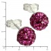 Silberdream SilberDream Ohrstecker Halbkugel pink 925er Glitzer Kristalle GSO217P Exklusivangebot