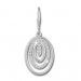 Silberdream SilberDream Ohrhänger Oval Zirkonia weiß 925 Silber Ohrring SDO364S Osterangebot