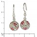 Silberdream SilberDream Glitzer Ohrringe 925 Zirkonias Blume pink GSO301 Vatertagsangebot