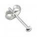 Silberdream SilberDream mini-Ohrstecker Halbkugel 2,5mm Silber 925 Ohrring SDO5552 Jubiläumsangebot