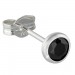 Silberdream SilberDream Ohrringe Zirkonia schwarz 4mm 925 Silber Ohrstecker SDO5534S Lagerräumung