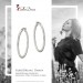 Silberdream SilberDream Creole Diamantschliff 6cm 925 Sterling Silber Damen Ohrring SDO67366 Heißer Verkauf