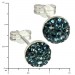 Silberdream SilberDream Ohrstecker Halbkugel blau 925er Glitzer Kristalle GSO217B Exklusive Angebote