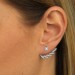 Silberdream SilberDream Ohrstecker Dangle Ear Cuff Zirkonia weiß 925 Silber Ohrringe GSO438W Bestseller