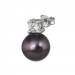 Silberdream SilberDream Ohrstecker Perle schwarz Zirkonia Damen 925er Silber SDO1738S Riesige Rabatte
