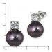 Silberdream SilberDream Ohrstecker Perle schwarz Zirkonia Damen 925er Silber SDO1738S Riesige Rabatte