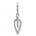 Silberdream SilberDream Ohrhänger Blatt Zirkonia weiß 925 Silber Ohrring SDO4285W Kostenloser Versand international