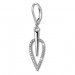 Silberdream SilberDream Ohrhänger Blatt Zirkonia weiß 925 Silber Ohrring SDO4285W Kostenloser Versand international