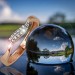 Silberdream GoldDream Gold Ring Welle Zirkonia weiß Gr.58 333er Rosegold GDR501E58 Valentinstagsangebot