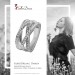 Silberdream SilberDream Ring Bandring gedreht Zirkonia weiß Gr.58 aus 925er Silber SDR411W58 Muttertagsangebot