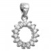 Silberdream SilberDream Glitzer Anhänger Sonnenkranz Zirkonia weiß Damen 925 Silber GSH401W VIP-Rabatte